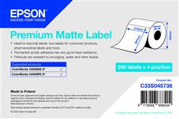 Epson S045738 prémium matt etikett