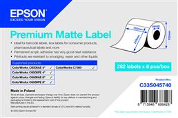 Epson S045740 prémium matt etikett