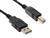 Nyomtató kábel USB A-B 3m, fekete
