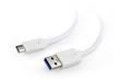 USB 3.1 kábel A-USB-C, 1 m, fehér